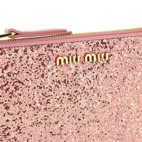 miu miu pochette rosa|miu michael's pouches.